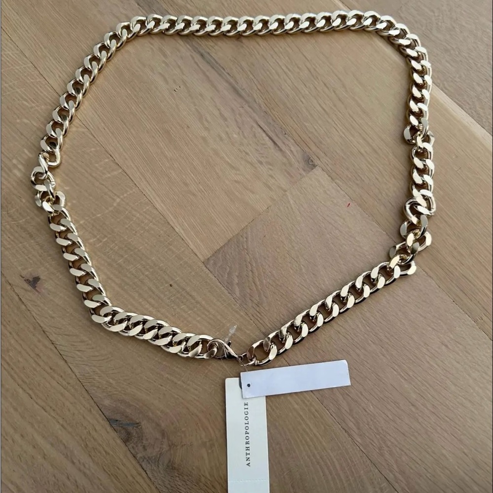 Anthropologie gold belt